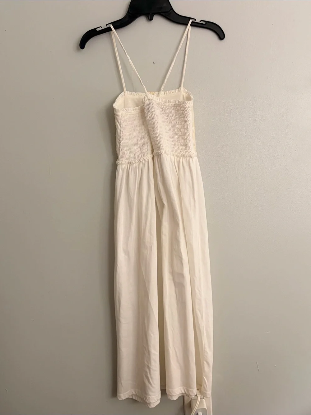 GAP Ivory Lace-Bodice Spaghetti Strap Dress